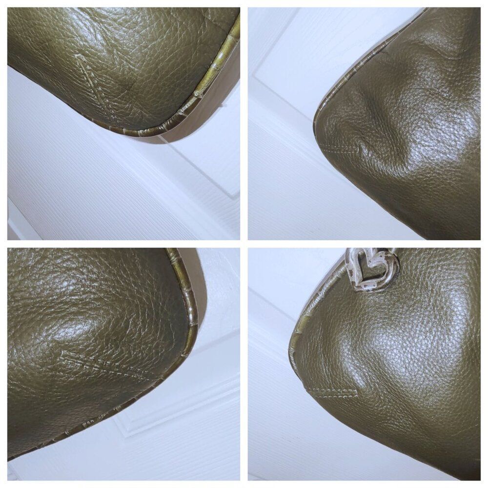 Brighton croc embossed shoulder bag EUC - Picture 3 of 7